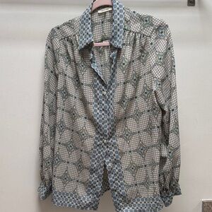 Max Studio Geometric Patterned Shirt Jacket